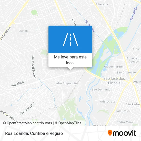 Rua Loanda mapa