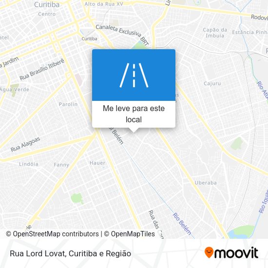 Rua Lord Lovat mapa