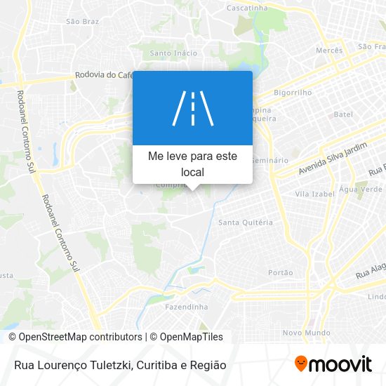Rua Lourenço Tuletzki mapa