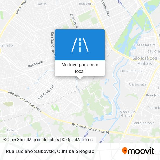 Rua Luciano Salkovski mapa