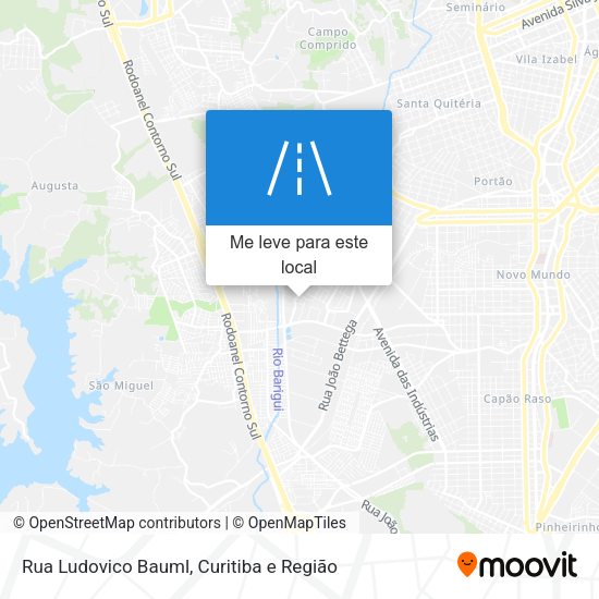 Rua Ludovico Bauml mapa