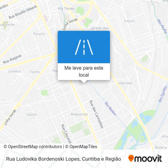 Rua Ludovika Bordenoski Lopes mapa