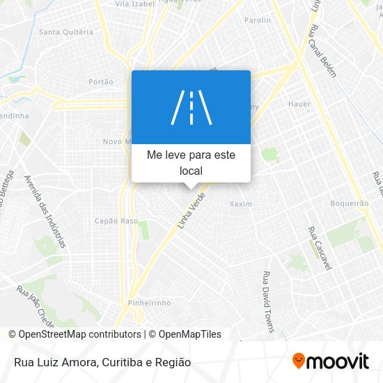 Rua Luiz Amora mapa