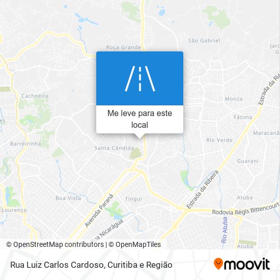 Rua Luiz Carlos Cardoso mapa