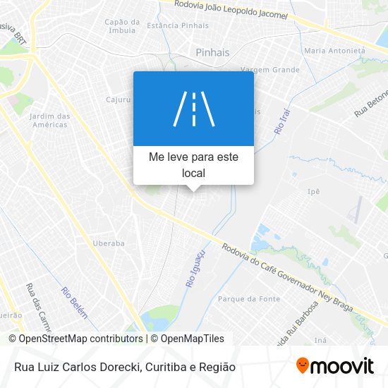 Rua Luiz Carlos Dorecki mapa