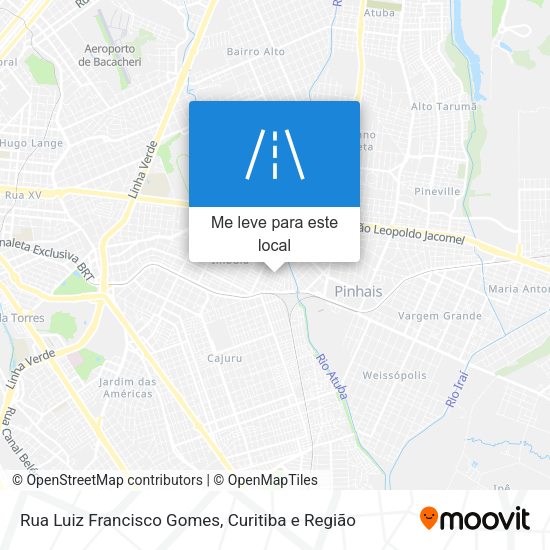 Rua Luiz Francisco Gomes mapa