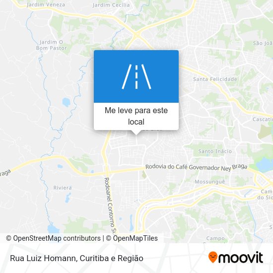 Rua Luiz Homann mapa
