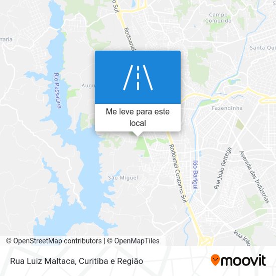 Rua Luiz Maltaca mapa