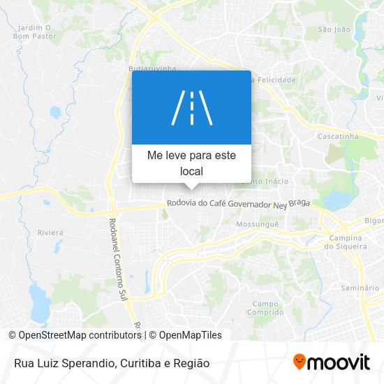 Rua Luiz Sperandio mapa