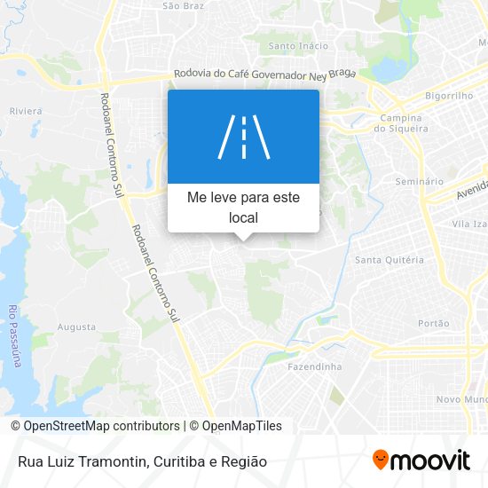Rua Luiz Tramontin mapa
