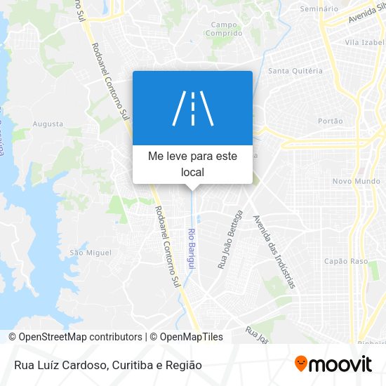 Rua Luíz Cardoso mapa