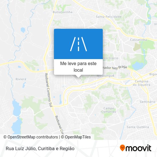 Rua Luíz Júlio mapa