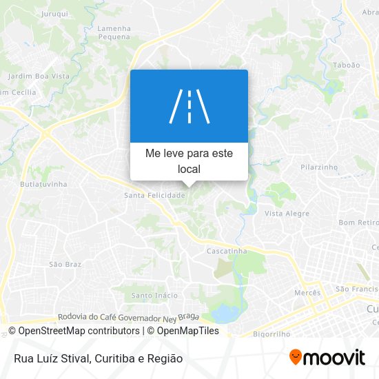 Rua Luíz Stival mapa