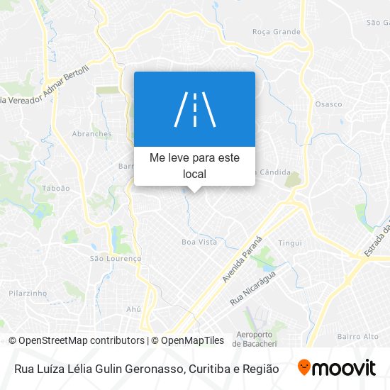 Rua Luíza Lélia Gulin Geronasso mapa