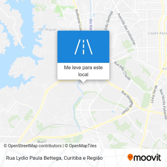 Rua Lydio Paula Bettega mapa