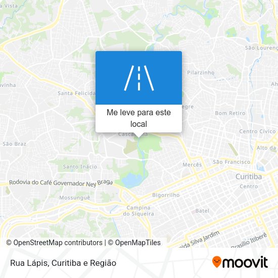 Rua Lápis mapa
