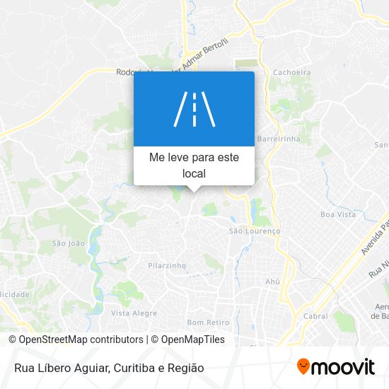 Rua Líbero Aguiar mapa