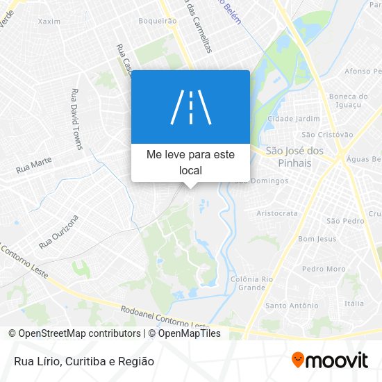 Rua Lírio mapa