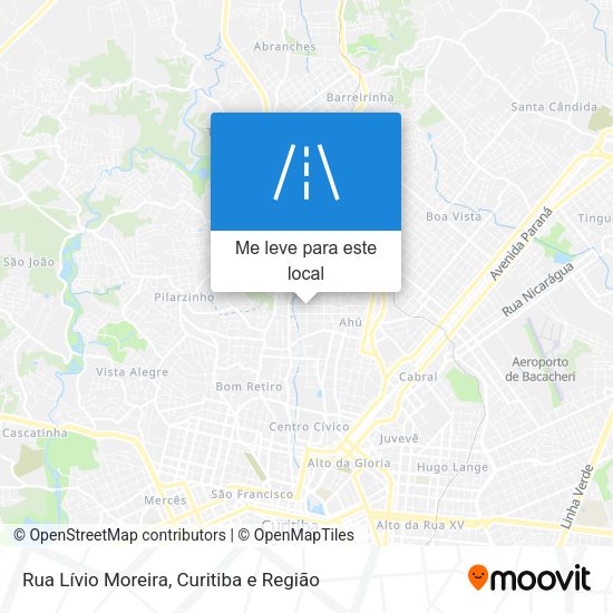 Rua Lívio Moreira mapa