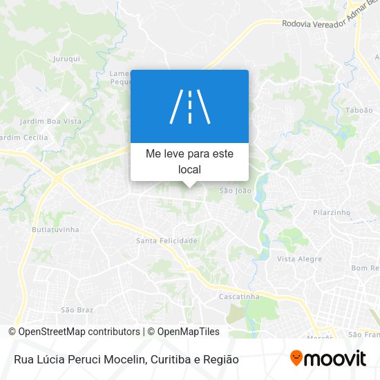 Rua Lúcia Peruci Mocelin mapa