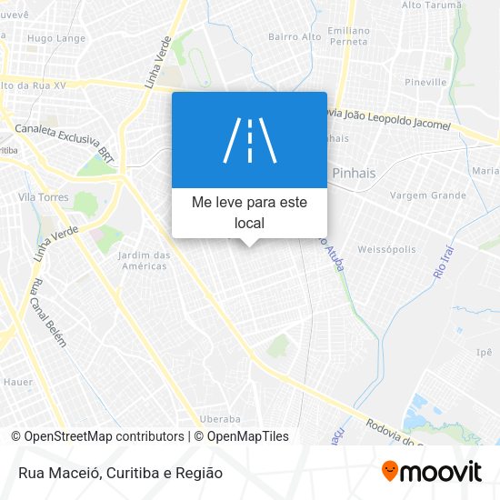 Rua Maceió mapa