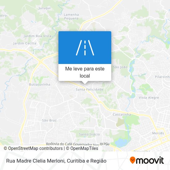 Rua Madre Clelia Merloni mapa