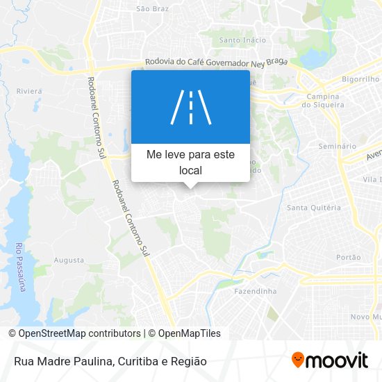 Rua Madre Paulina mapa
