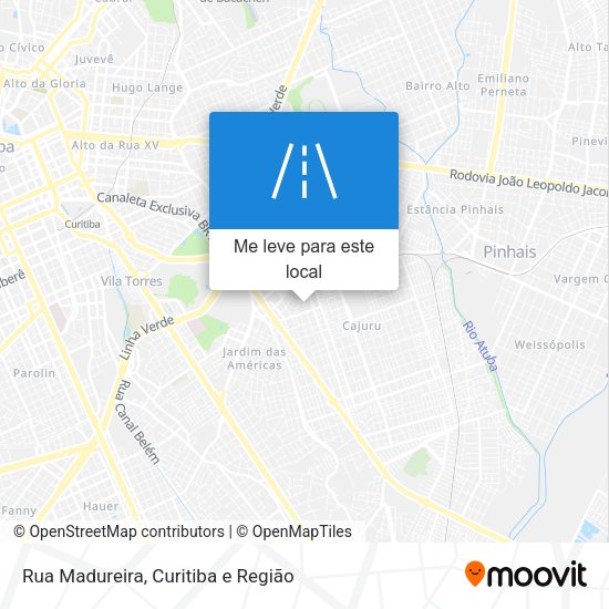 Rua Madureira mapa