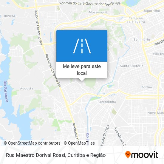 Rua Maestro Dorival Rossi mapa