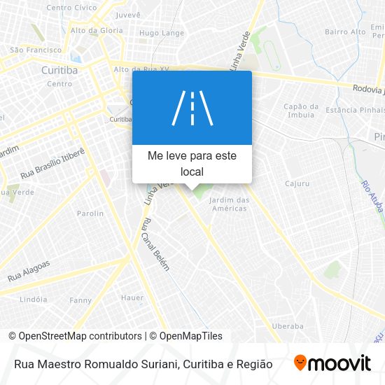 Rua Maestro Romualdo Suriani mapa