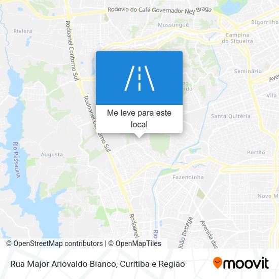 Rua Major Ariovaldo Bianco mapa
