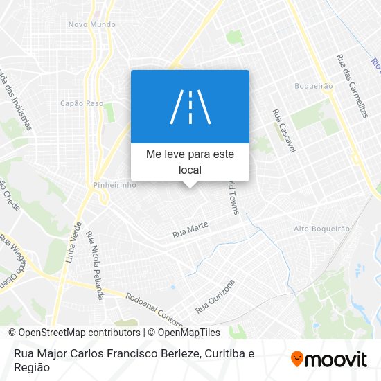Rua Major Carlos Francisco Berleze mapa