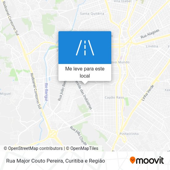 Rua Major Couto Pereira mapa