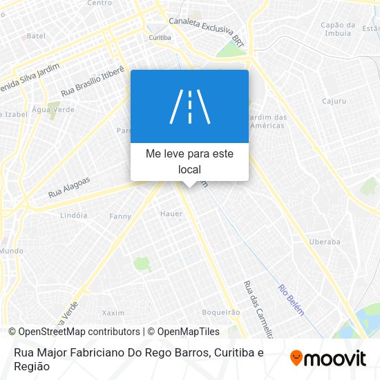 Rua Major Fabriciano Do Rego Barros mapa