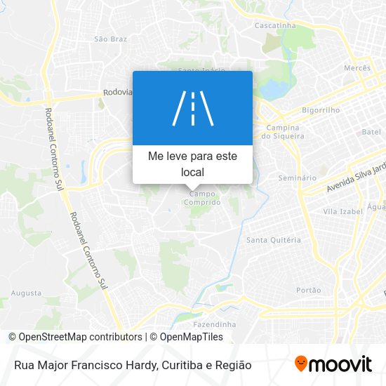 Rua Major Francisco Hardy mapa