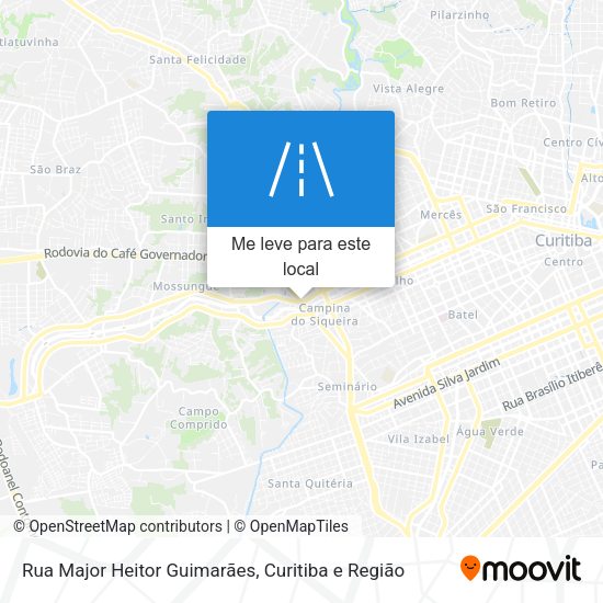 Rua Major Heitor Guimarães mapa