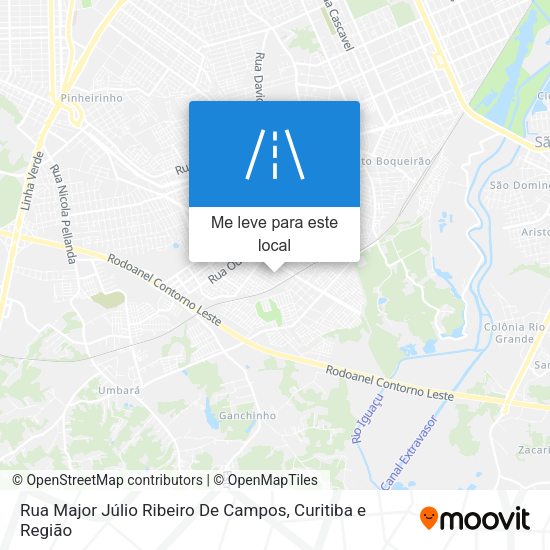 Rua Major Júlio Ribeiro De Campos mapa