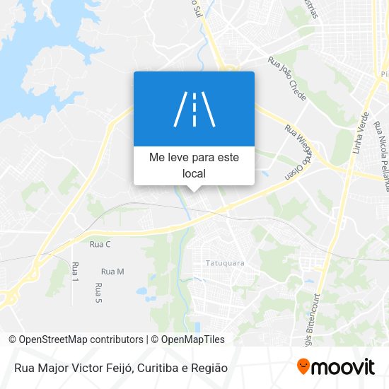 Rua Major Victor Feijó mapa