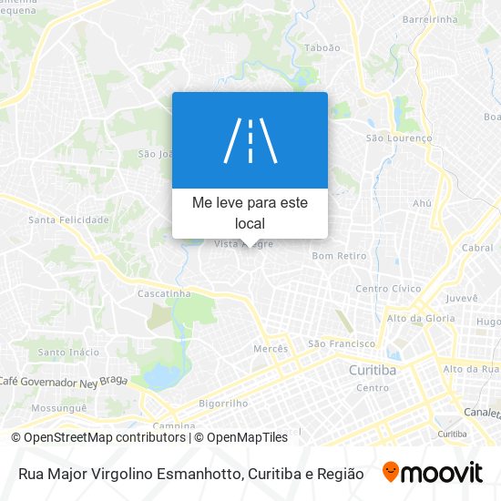Rua Major Virgolino Esmanhotto mapa