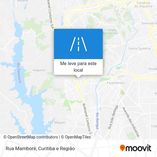 Rua Mamborê mapa