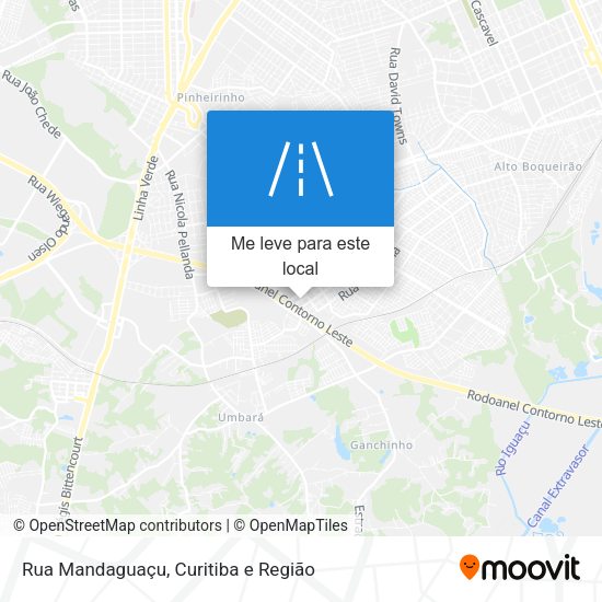 Rua Mandaguaçu mapa