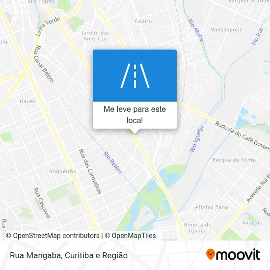Rua Mangaba mapa