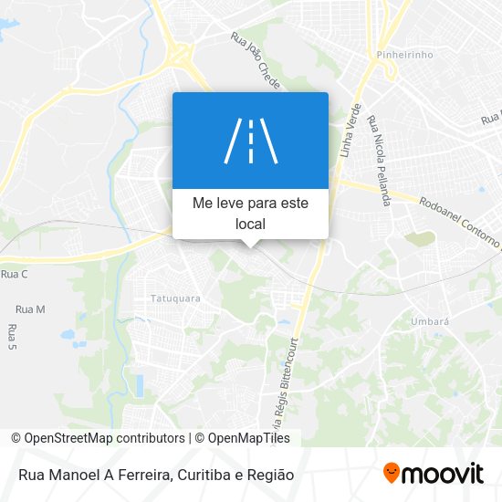 Rua Manoel A Ferreira mapa