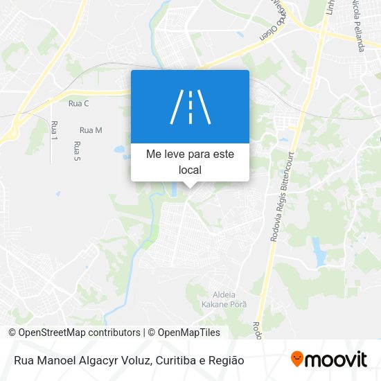 Rua Manoel Algacyr Voluz mapa