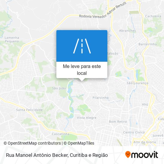 Rua Manoel Antônio Becker mapa