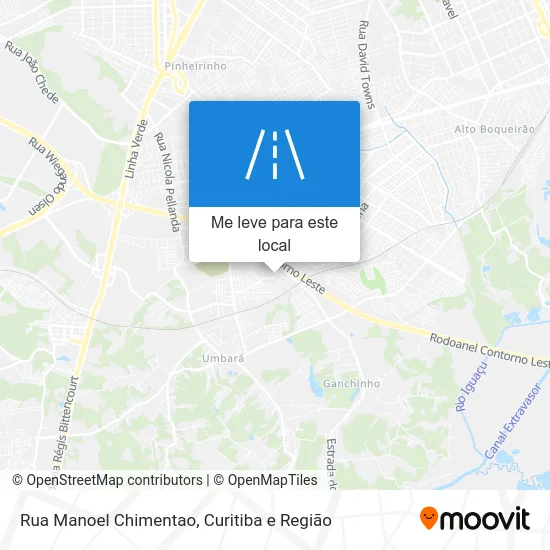 Rua Manoel Chimentao mapa