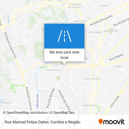 Rua Manoel Felipe Daher mapa