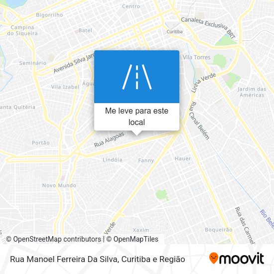 Rua Manoel Ferreira Da Silva mapa