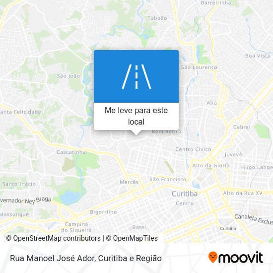 Rua Manoel José Ador mapa