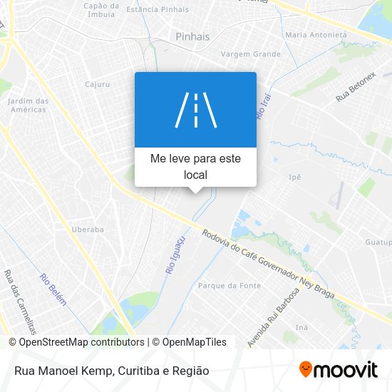 Rua Manoel Kemp mapa